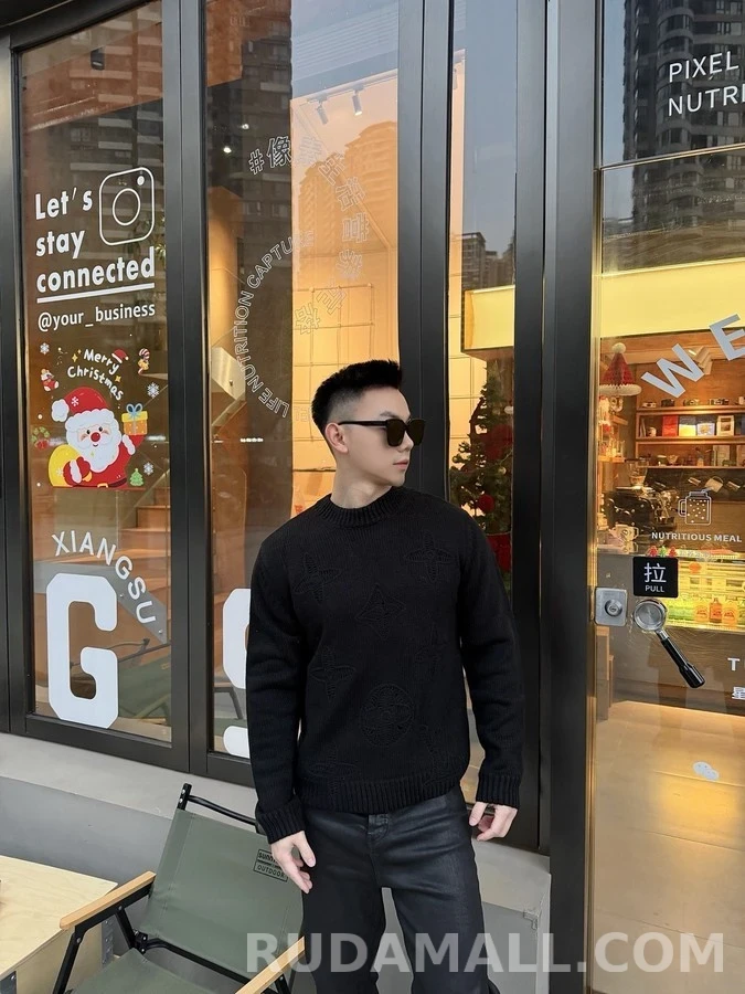 루이비통 루이비통 모노그램 镂空 니트 상세 이미지