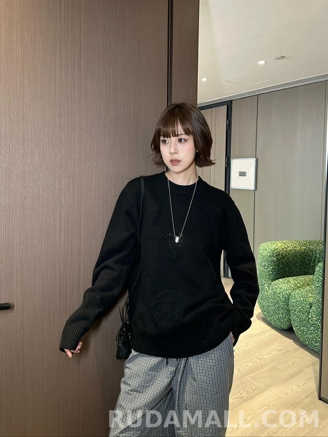 루이비통 루이비통 모노그램 镂空 니트 상세 이미지