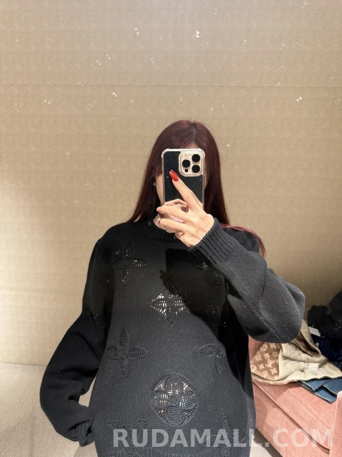 루이비통 루이비통 모노그램 镂空 니트 상세 이미지