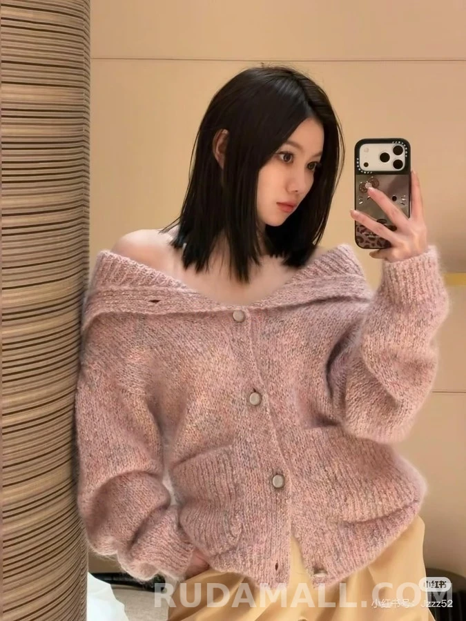루이비통 루이비통 모헤어 레터링 패치 진주 버튼 자켓 상세 이미지
