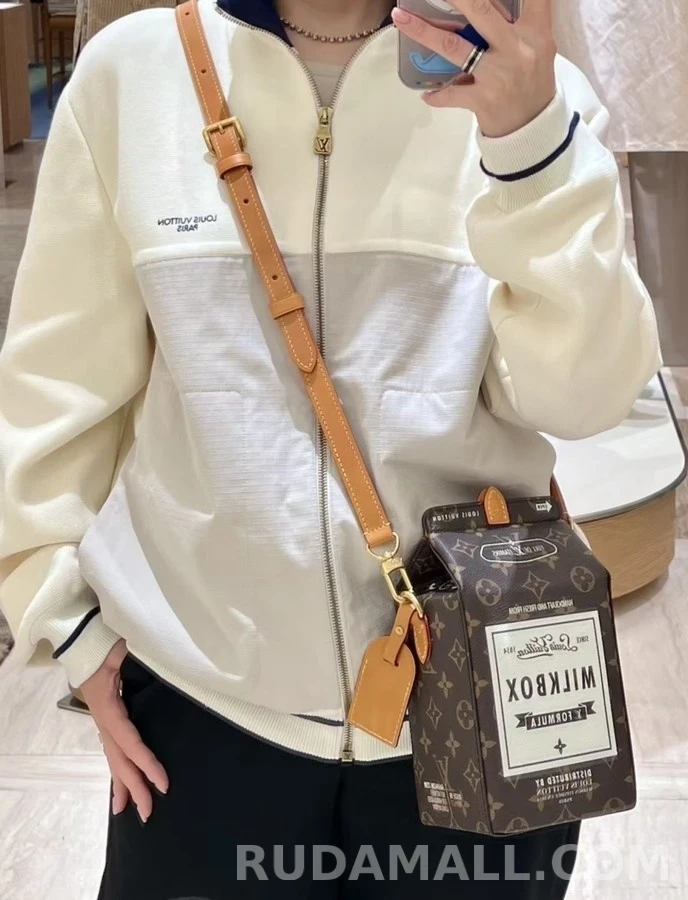 루이비통 루이비통 배색 혼방 니트 집업 상세 이미지
