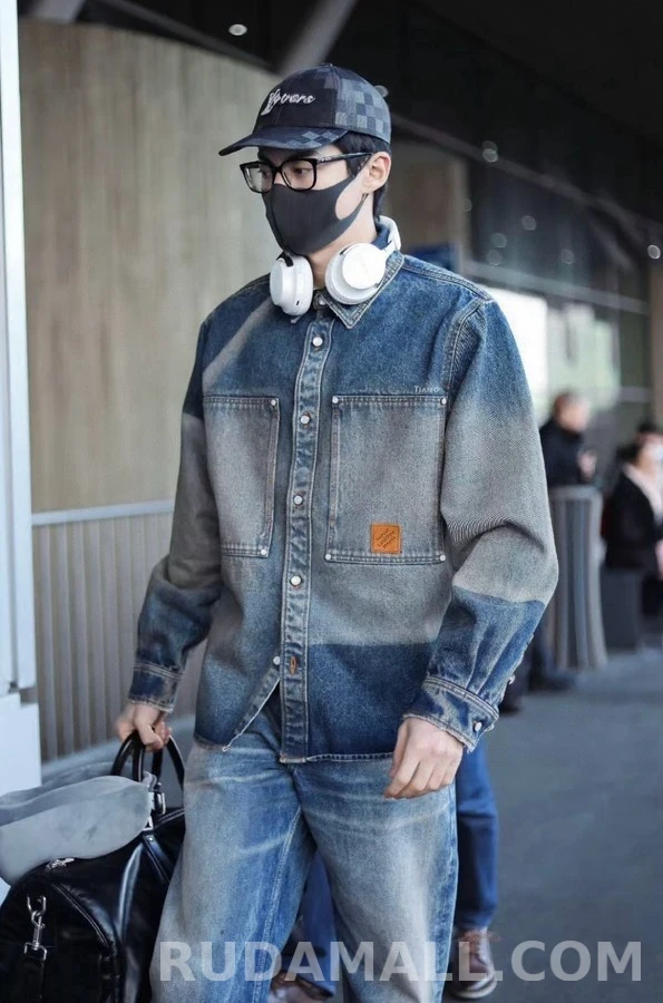 루이비통 루이비통 선페이드 데님 셔츠 상세 이미지