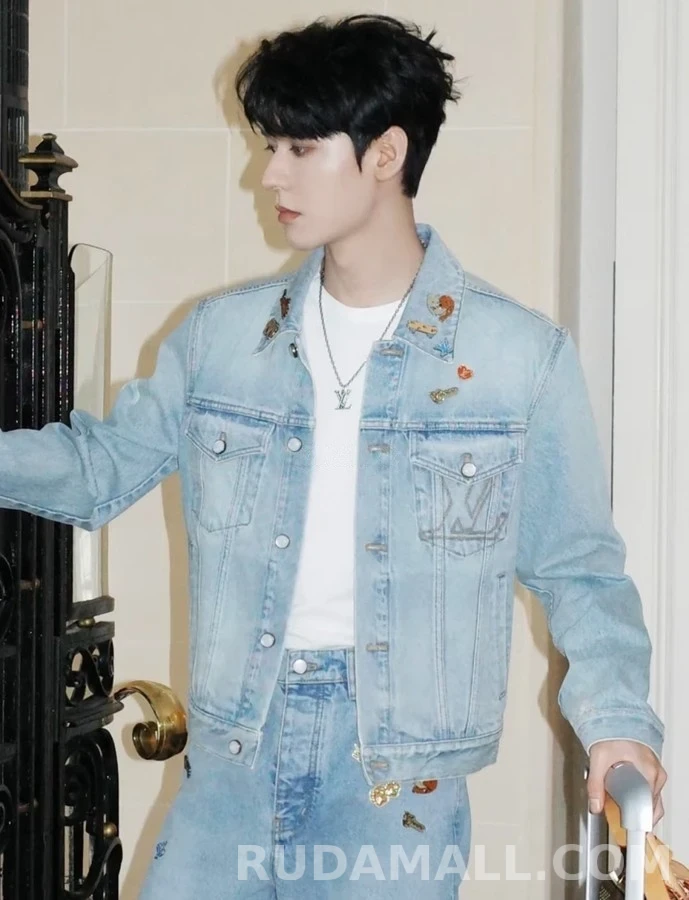 루이비통 루이비통 스터드 워싱 데님 자켓 상세 이미지