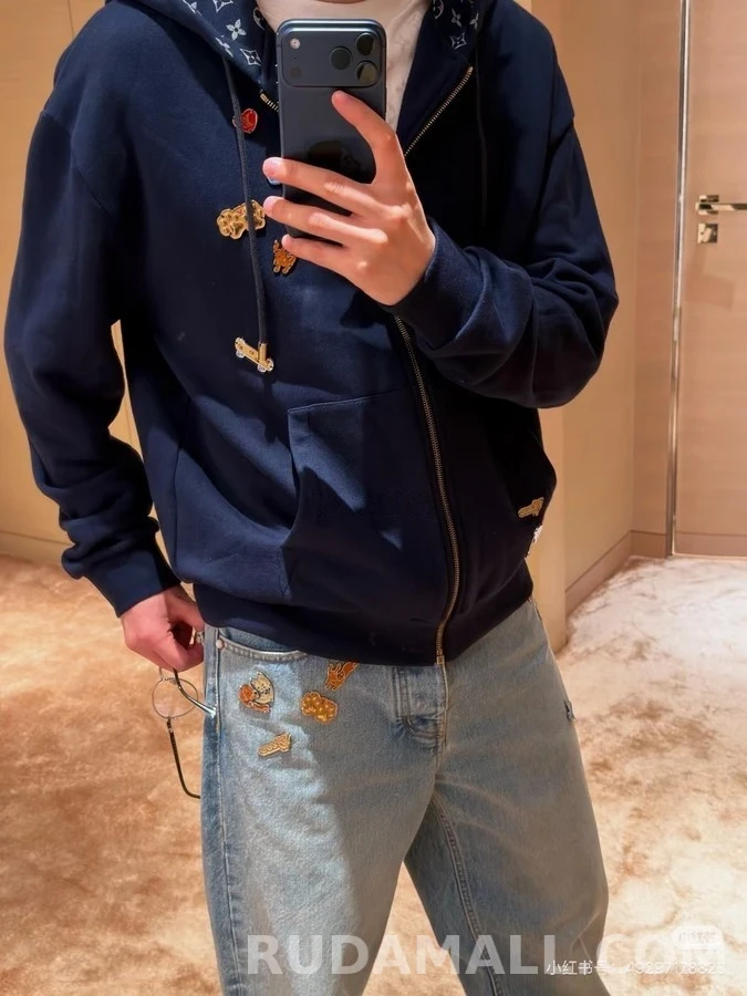 루이비통 루이비통 애니멀 패치 후드 집업 상세 이미지