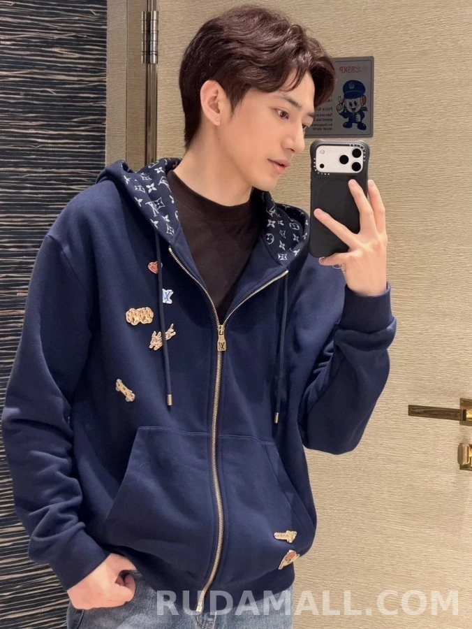 루이비통 루이비통 애니멀 패치 후드 집업 상세 이미지