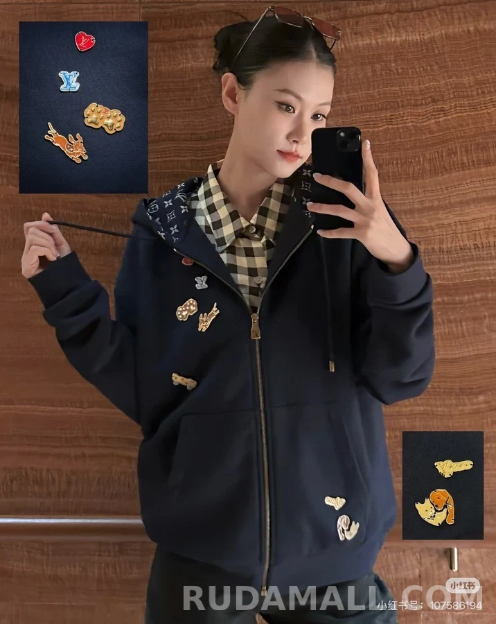 루이비통 루이비통 애니멀 패치 후드 집업 상세 이미지