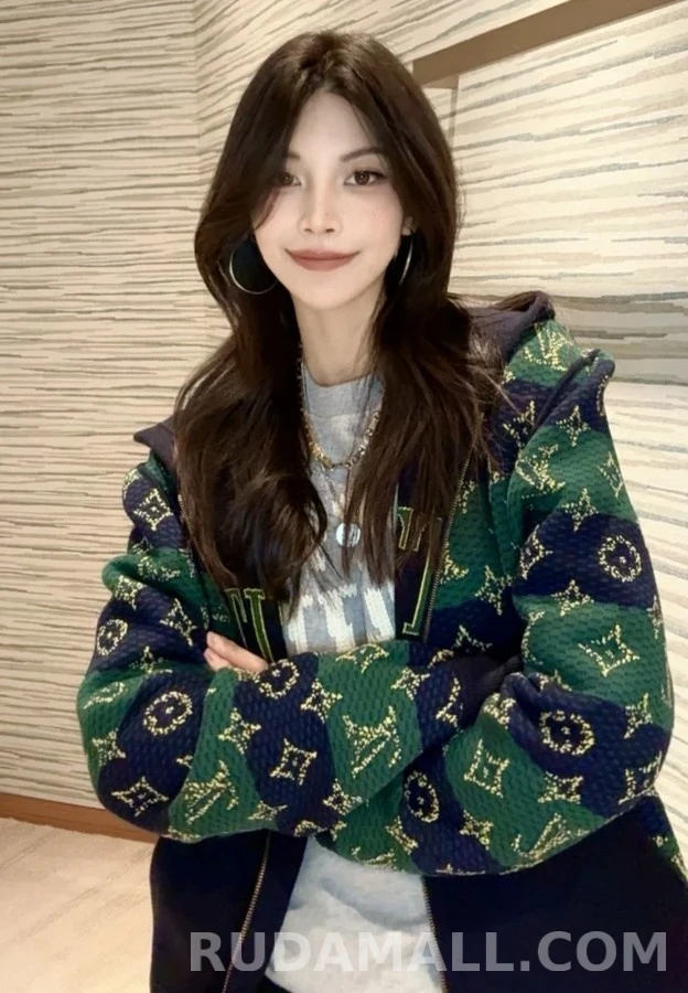 루이비통 루이비통 양면 착용 양모 혼방 집업 후드 상세 이미지