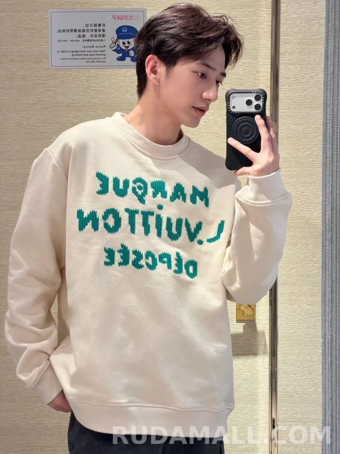 루이비통 루이비통 자수 레터링 맨투맨 상세 이미지