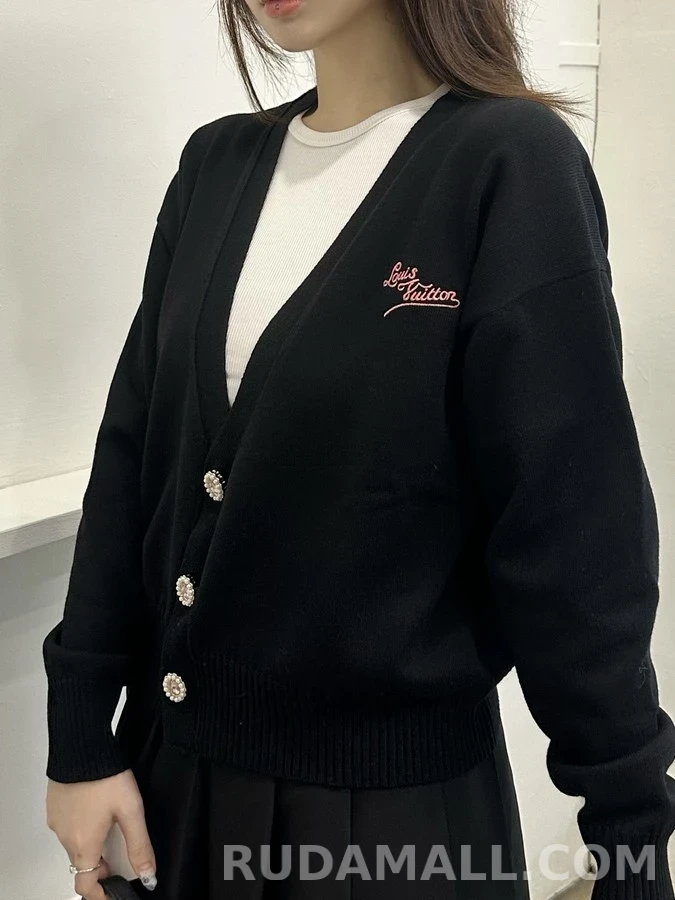 루이비통 루이비통 자수 보석 가디건 상세 이미지