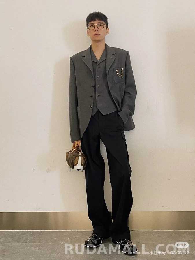 루이비통 루이비통 진주 플라워 체인 블레이저 상세 이미지