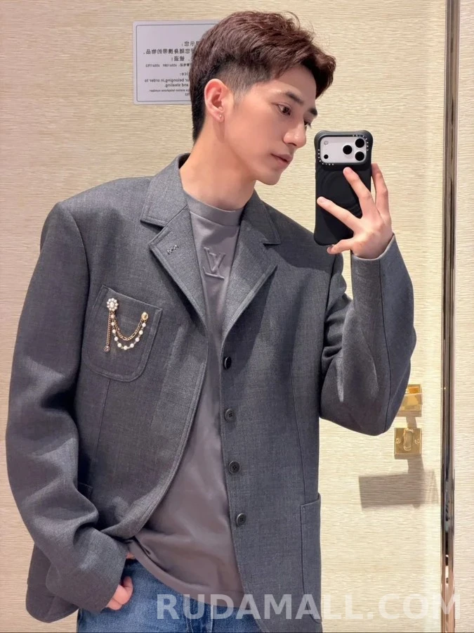 루이비통 루이비통 진주 플라워 체인 블레이저 상세 이미지