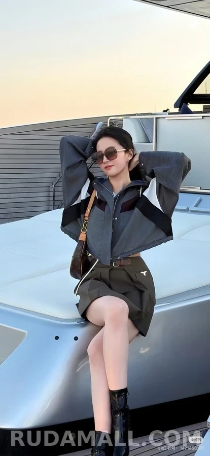 루이비통 루이비통 컬러블록 후드 재킷 상세 이미지