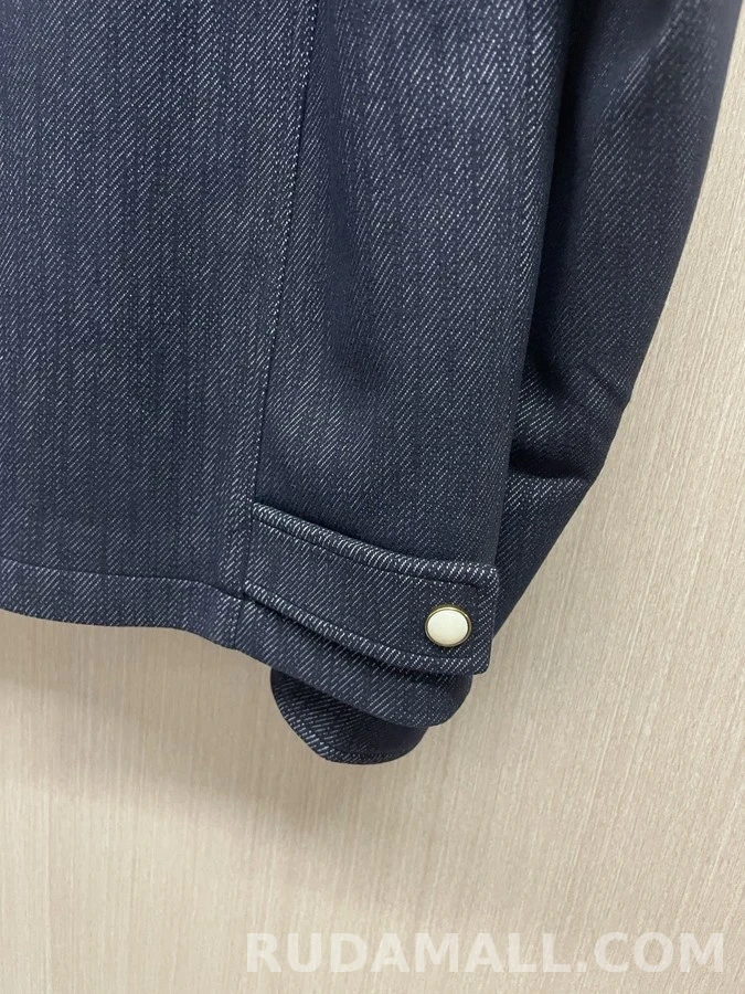 루이비통 루이비통 콘트라스트 칼라 페이크 데님 자켓 상세 이미지