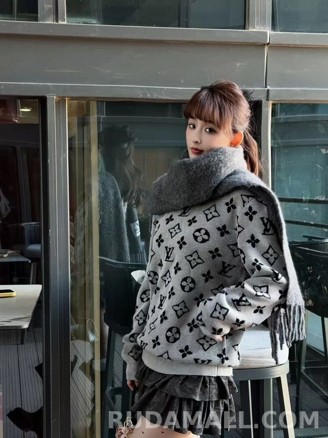 루이비통 루이비통 클래식 모노그램 니트 스웨터 상세 이미지
