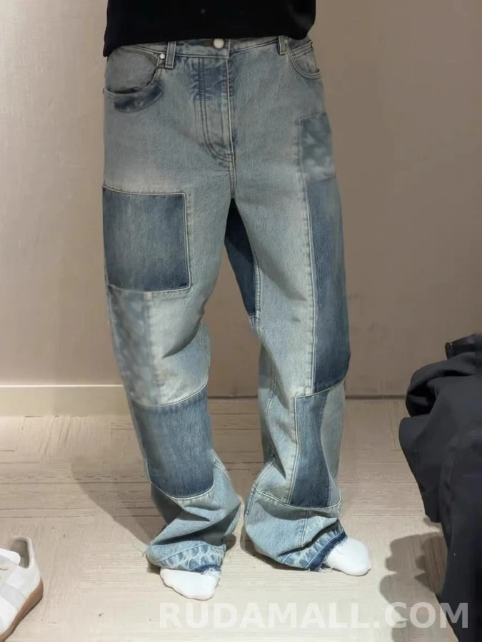 루이비통 루이비통 패치워크 모노그램 데님 팬츠 상세 이미지