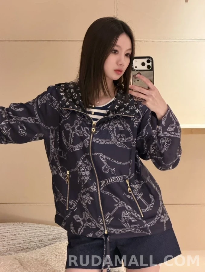 루이비통 루이비통 항해 앵커 체인 리버서블 후드 집업 상세 이미지