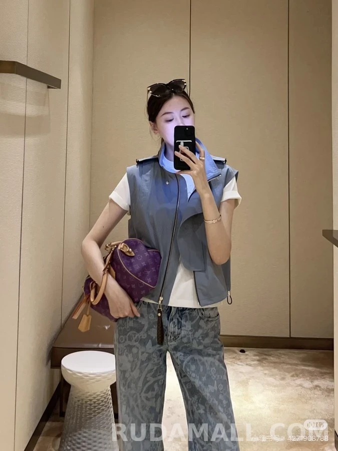 루이비통 루이비통 항해 패턴 와이드 데님 팬츠 상세 이미지