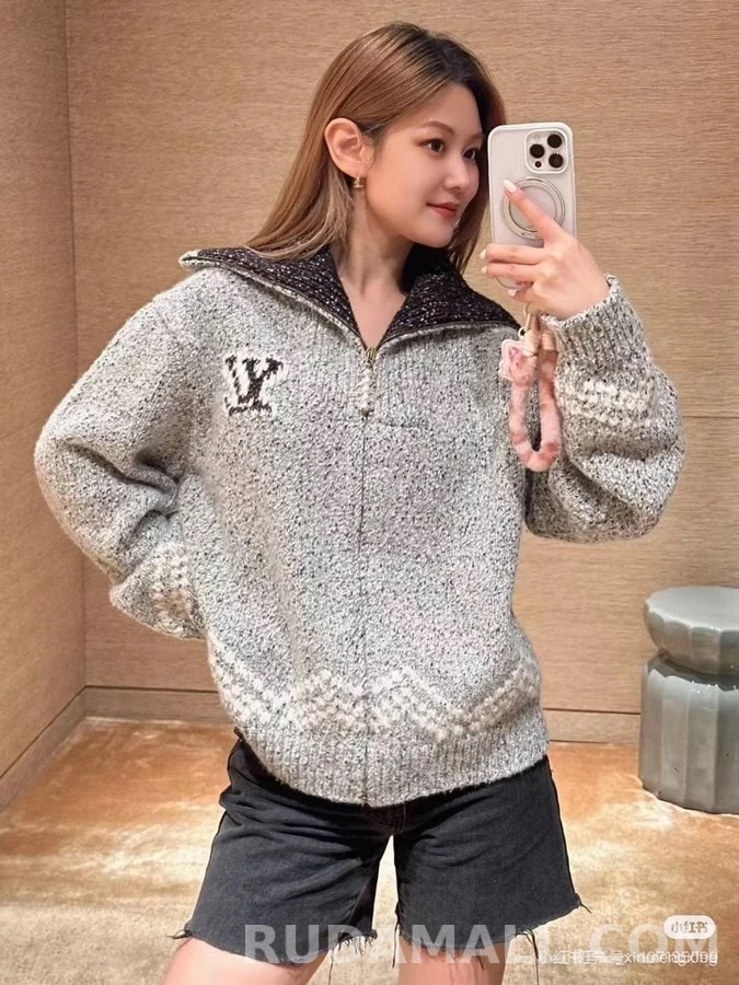 루이비통 루이비통 Nigo 낚시 니트 가디건 상세 이미지