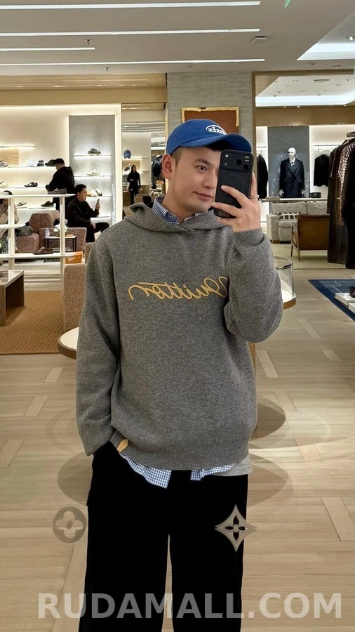 루이비통 루이비통 Vuitton 레더 레터링 후드 상세 이미지