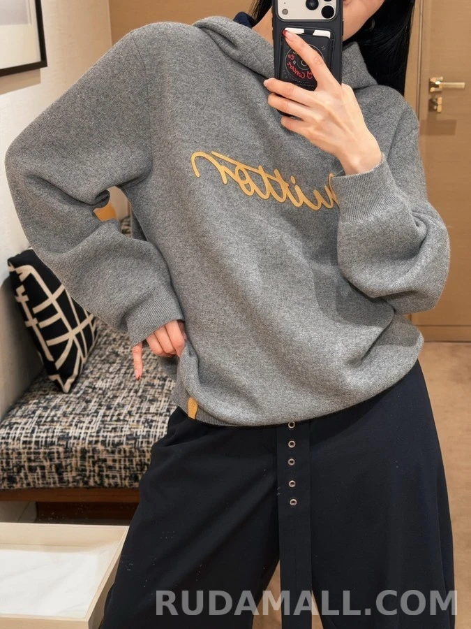 루이비통 루이비통 Vuitton 레더 레터링 후드 상세 이미지