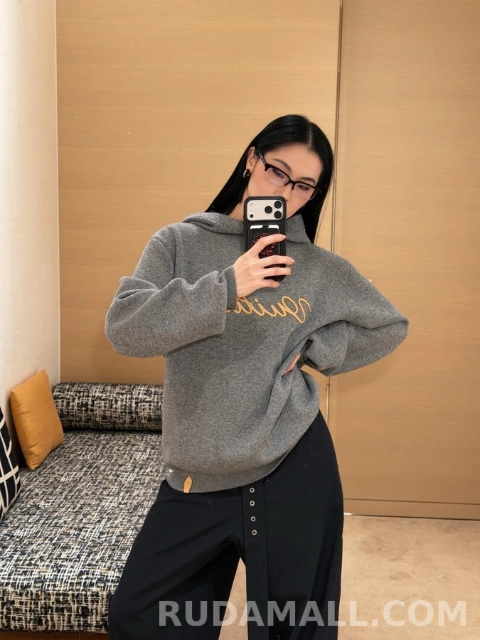 루이비통 루이비통 Vuitton 레더 레터링 후드 상세 이미지