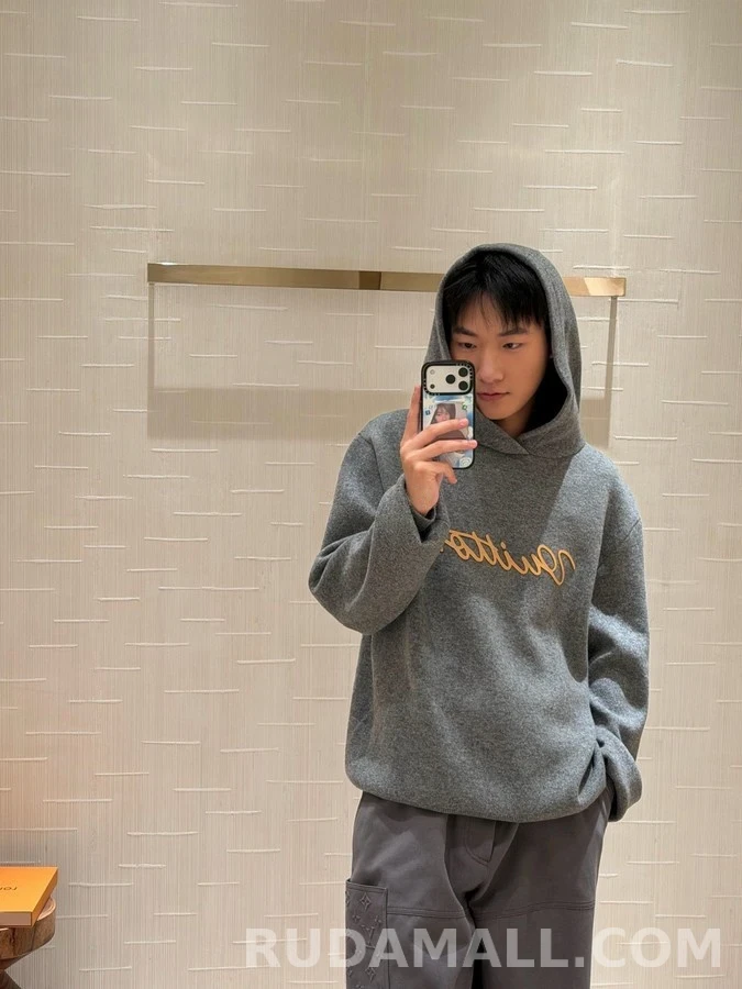 루이비통 루이비통 Vuitton 레더 레터링 후드 상세 이미지