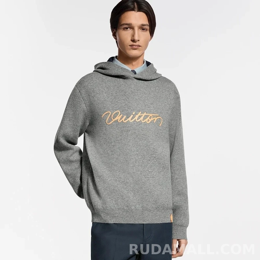 루이비통 루이비통 Vuitton 레더 레터링 후드 상세 이미지
