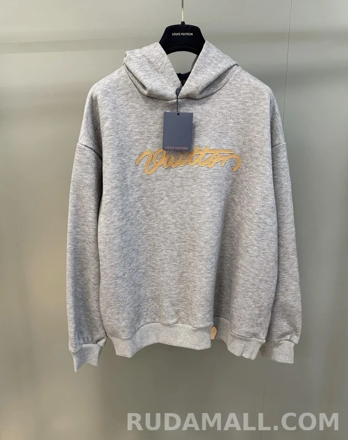루이비통 루이비통 Vuitton 레터링 자수 후드 상세 이미지