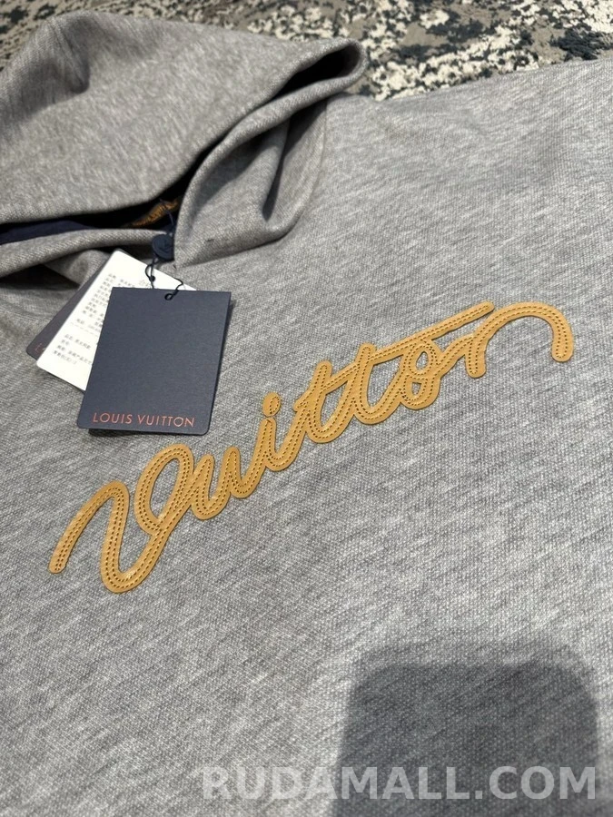 루이비통 루이비통 Vuitton 레터링 자수 후드 상세 이미지