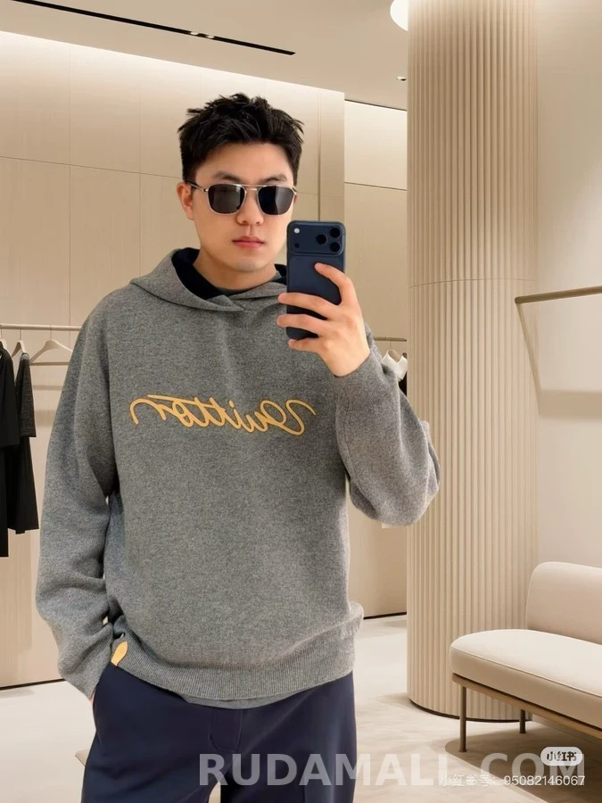루이비통 루이비통 Vuitton 레터링 자수 후드 상세 이미지