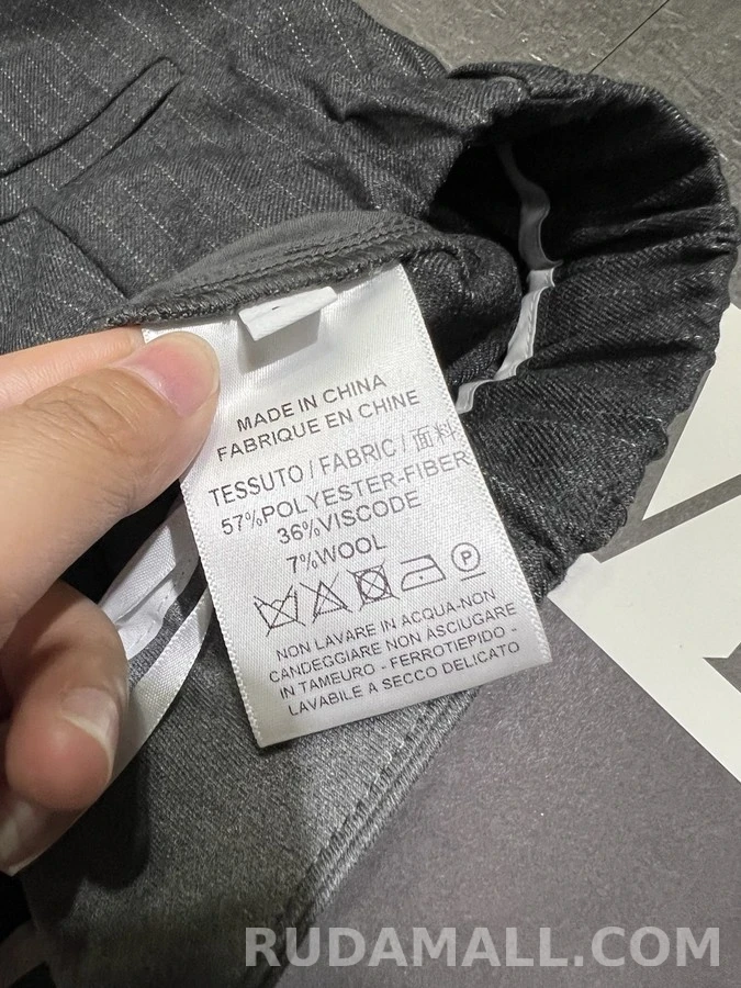 메종 마르지엘라 메종마르지엘라 배색 웨이스트 자수 팬츠 상세 이미지