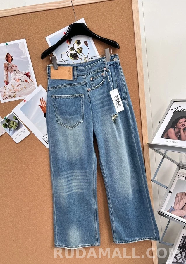 메종 마르지엘라 메종마르지엘라 컷아웃 와이드 데님 팬츠 상세 이미지