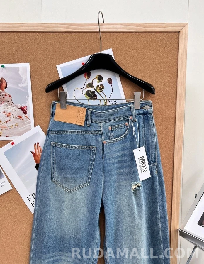 메종 마르지엘라 메종마르지엘라 컷아웃 와이드 데님 팬츠 상세 이미지