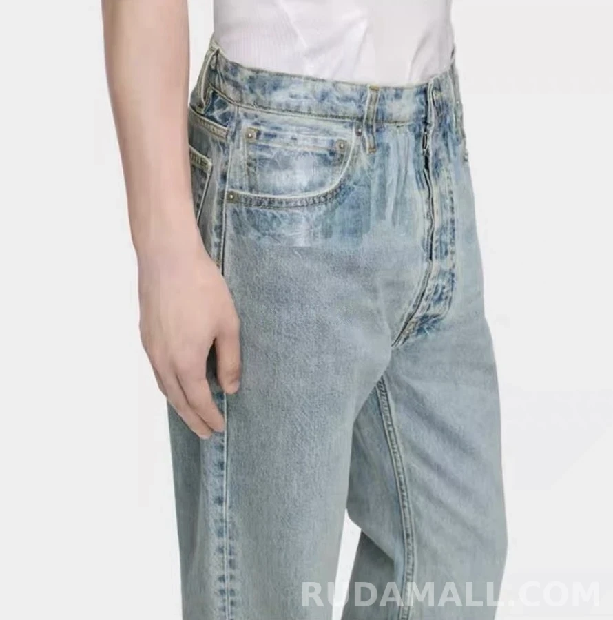 메종 마르지엘라 메종마르지엘라 코팅 스트레이트핏 데님 팬츠 상세 이미지