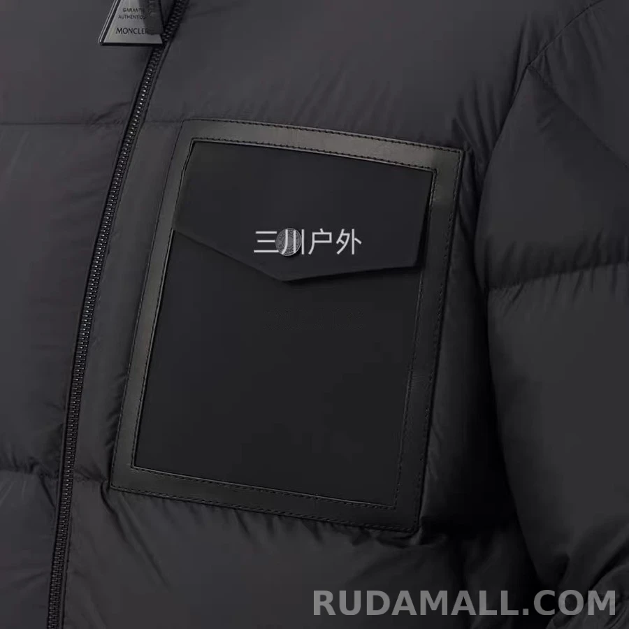 몽클레어 몽클레어 레더 포켓 스탠드넥 패딩 상세 이미지