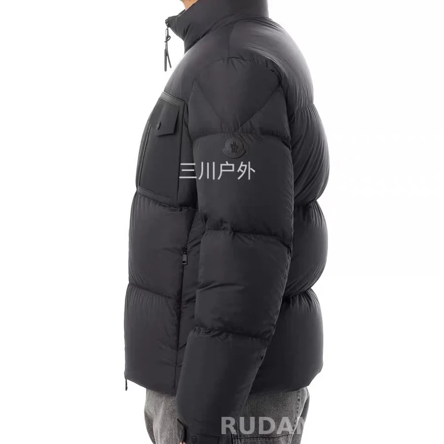 몽클레어 몽클레어 레더 포켓 스탠드넥 패딩 상세 이미지