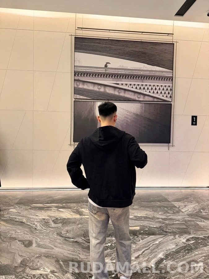 몽클레어 몽클레어 로고 자수 풀집업 후드 상세 이미지