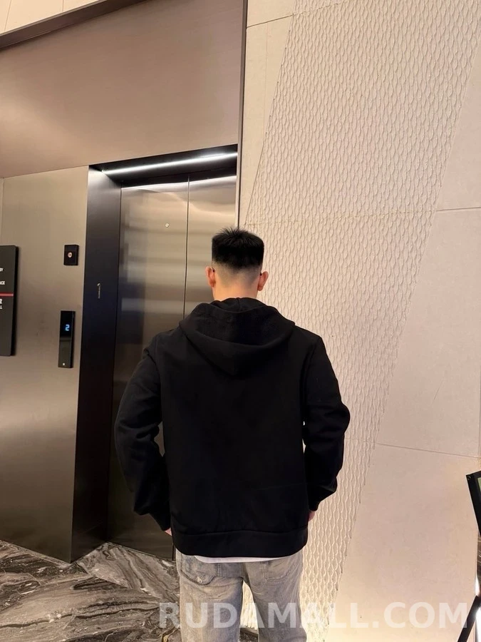 몽클레어 몽클레어 로고 코튼 집업 후드 상세 이미지