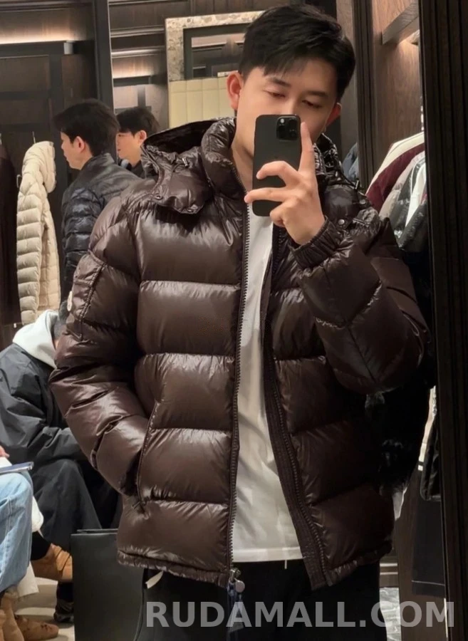 몽클레어 몽클레어 마야 글로시 후드 패딩 상세 이미지