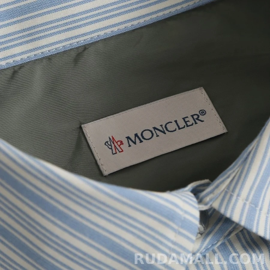몽클레어 몽클레어 배색 스트라이프 셔츠 상세 이미지