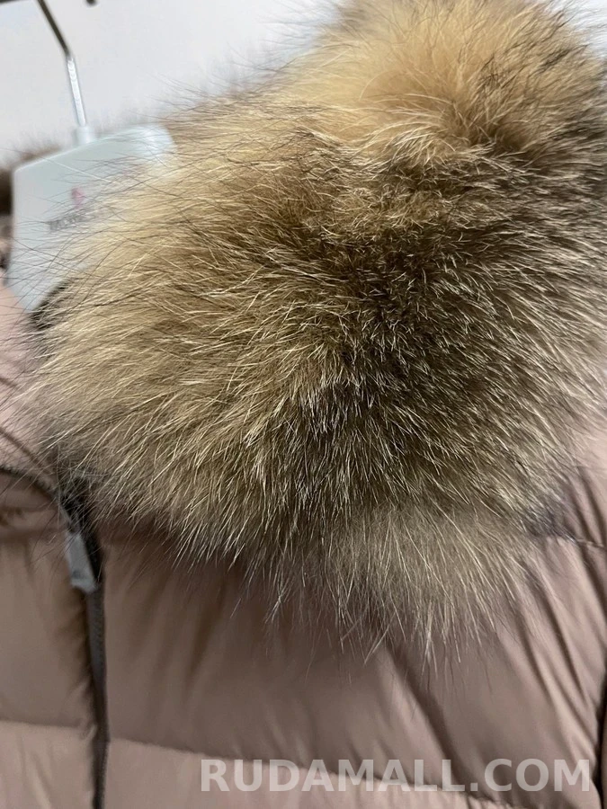 몽클레어 몽클레어 여성 큐피돈 풍성한 빅 퍼 후드 날씬핏 벨트 패딩 상세 이미지