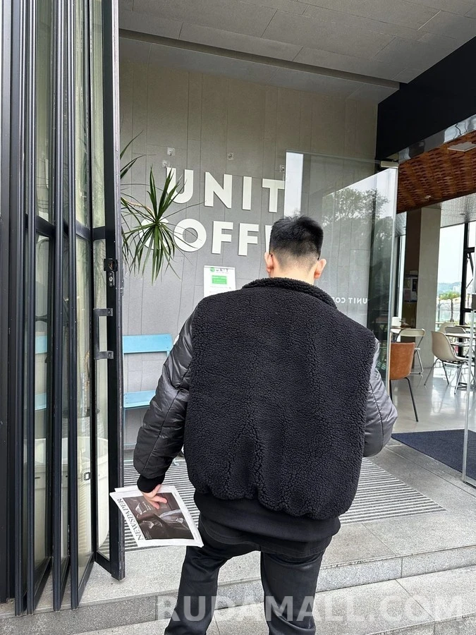 몽클레어 몽클레어 테디 퍼 칼라 양면 항공 패딩 상세 이미지