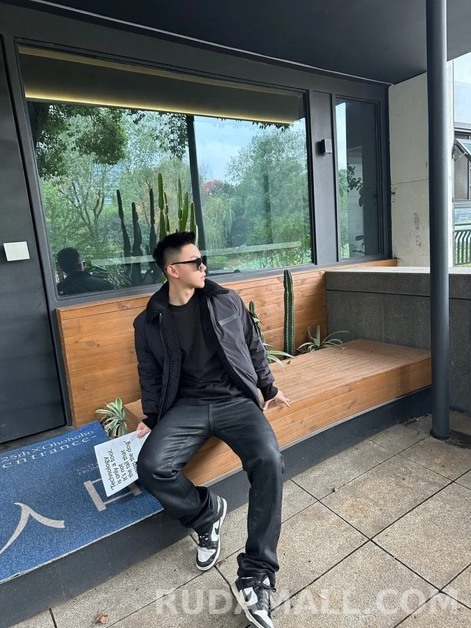 몽클레어 몽클레어 테디 퍼 칼라 양면 항공 패딩 상세 이미지