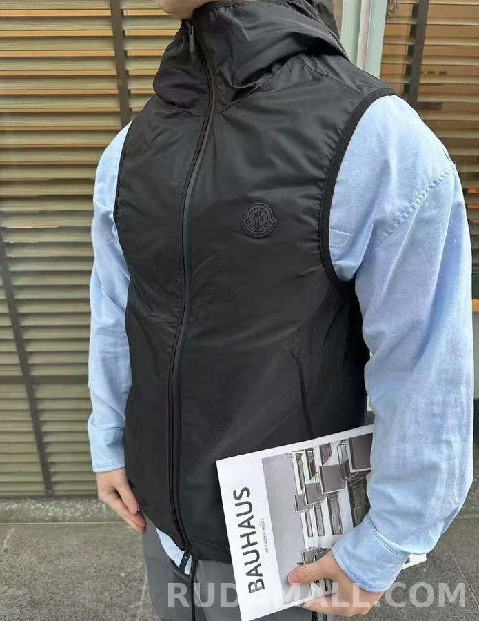 몽클레어 몽클레어 후드 반사 프린트 베스트 상세 이미지