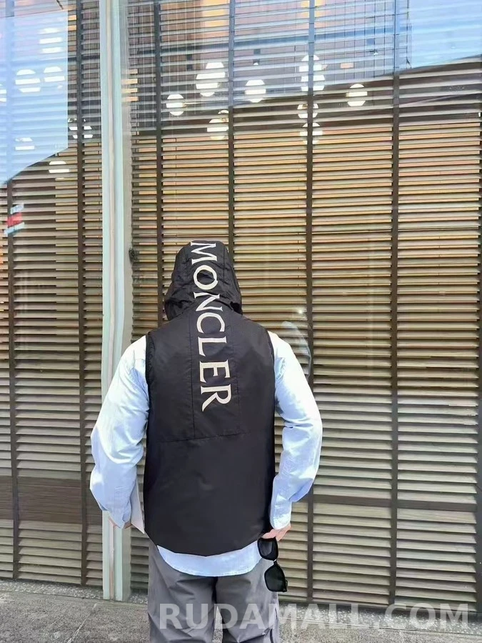 몽클레어 몽클레어 후드 반사 프린트 베스트 상세 이미지