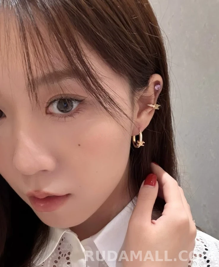 셀린느 셀린느 트리오페 에나멜 귀걸이 상세 이미지