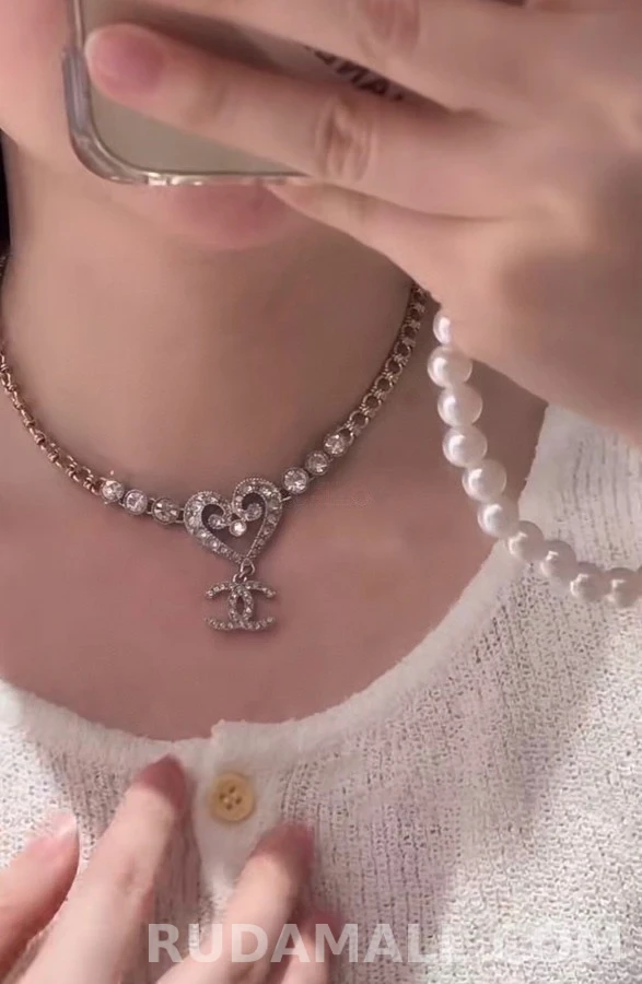 샤넬 샤넬 만다이아 하트 목걸이 상세 이미지