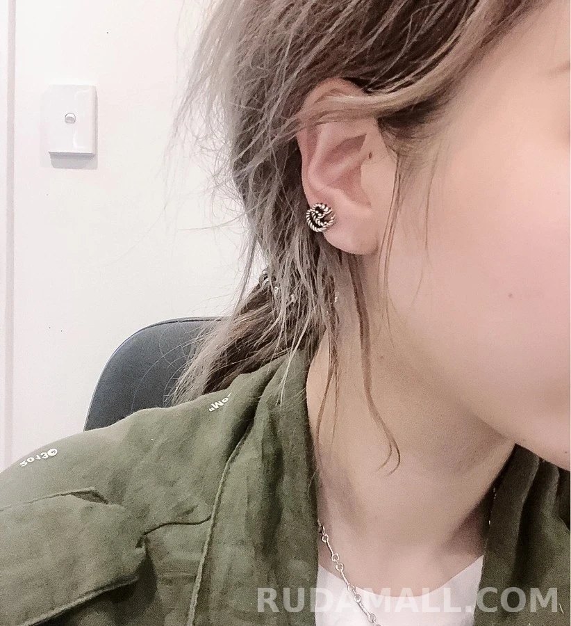 구찌 구찌 더블 G 로프 스터드 귀걸이 상세 이미지