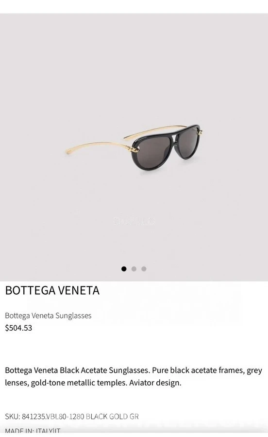 보테가베네타 보테가 베네타 노트 디테일 선글라스 상세 이미지