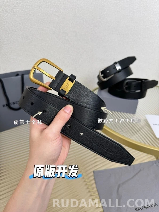 발렌시아가 발렌시아가 로고 레더 벨트 상세 이미지